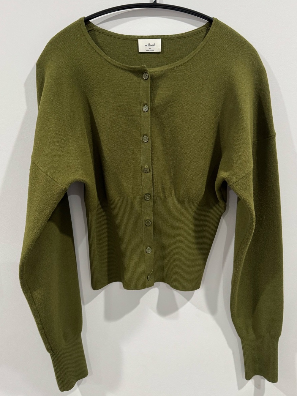 Wilfred Golightly Cardigan (Aritzia) - Grotto Green - Picture 2 of 4